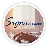 eSignature - now you can sign from anywhere display